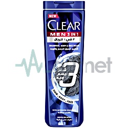 Clear Men Activated Charcoal Shampoo 400ml