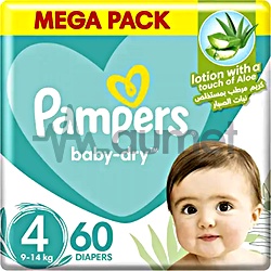 Pampers Baby-Dry 4 Diaper 60