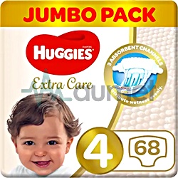 Huggies Jumpo Pack S4 68 Diapers