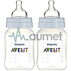 Avent Anti Colic 1M+ Feeding Bottle 2x260ml SCF813/62