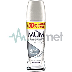 Mum Unperfumed Deodorant Roll On 75ml