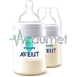 Avent Anti Colic 0M+ Feeding Bottle With Air Free Valve 2x125ml SCF810/24